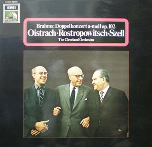 Brahms-Double Concerto-Oistrakh/Rostropovitch/Szell 중고 수입 오리지널 아날로그 LP