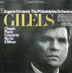 Chopin- Piano Concerto No.1- Gilels/Ormandy 중고 수입 오리지널 아날로그 LP