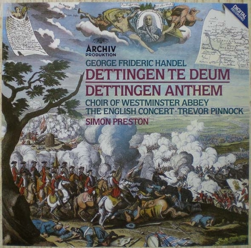 Handel-Dettingen Te Deum/ Dettingen Anthem- Simon Preston 중고 수입 오리지널 아날로그 LP