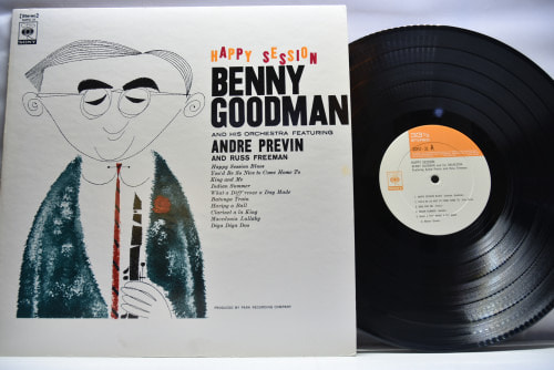 Benny Goodman And His Orchestra Featuring Andre Previn And Russ Freeman [베니 굿맨] ‎- Happy Session - 중고 수입 오리지널 아날로그 LP