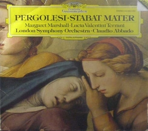 Pergolesi- Stabat Mater - Claudio Abbado 중고 수입 오리지널 아날로그 LP