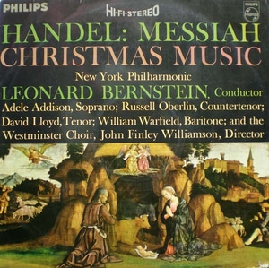 Handel- Messiah/Christmas Music- Leonard Bernstein 중고 수입 오리지널 아날로그 LP