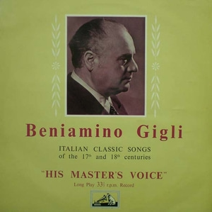 Italian Classic Songs-Gigli 중고 수입 오리지널 아날로그 LP