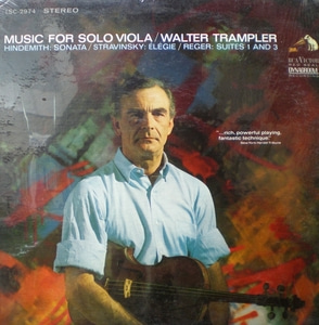 Music for Solo Viola- Hindemith/Stravinsky/Reger- Walter Trampler 중고 수입 오리지널 아날로그 LP