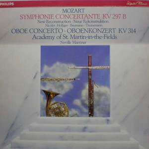 Mozart-Symphonine Concertante 외-Marriner 중고 수입 오리지널 아날로그 LP