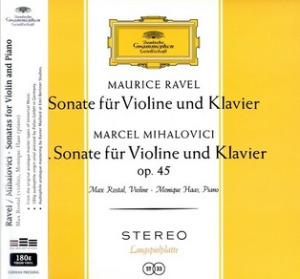 수입/ 라벨 &amp; 미할로비치 : 바이올린 소나타 [180g LP] 미할로비치 (Marcel Mihalovici),라벨 (Maurice Ravel) (작곡가),하스 (Monique Haas),로스탈 (Max Rostal)ANALOGPHONIC2017-02-23