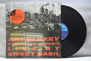 Art Blakey &amp; The Jazz Messengers [아트 블레이키, 재즈 메신저스] ‎- Live At Sweet Basil - 중고 수입 오리지널 아날로그 LP